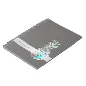 Trendy Cute Ananas,Streep -Persoonlijk Notitieboek (Linkerzijde)