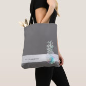 Trendy Cute  Ananas,Streep  -Persoonlijk  Tote Bag (Dichtbij)