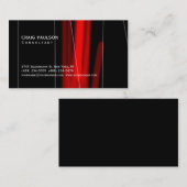 Trendy Cute Black Pattern Chic Visitekaartje (Voorkant / Achterkant)