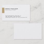 Trendy Cute Black White Beige Visitekaartje (Voorkant / Achterkant)