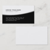 Trendy Cute Black White Spiral Visitekaartje (Voorkant / Achterkant)