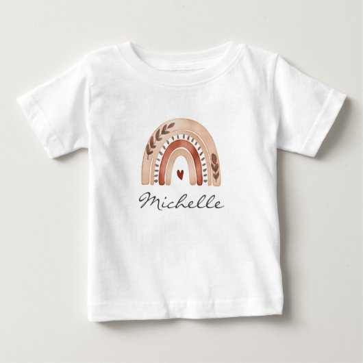 Trendy Cute Boho Waterverf Regenboog Persoonlijk (Voorkant)
