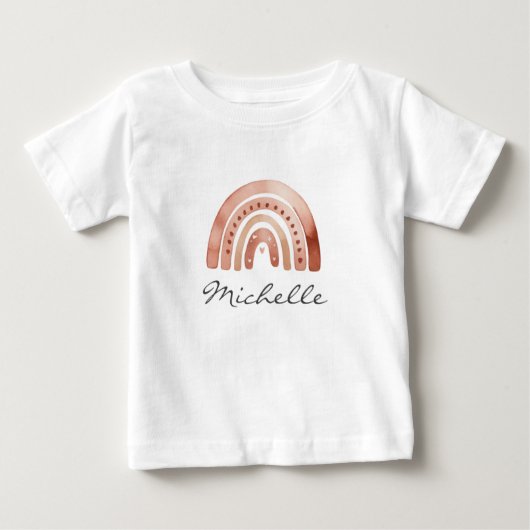 Trendy Cute Boho Waterverf Regenboog Persoonlijk (Voorkant)