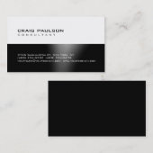 Trendy Cute Chic Black White Grey Visitekaartje (Voorkant / Achterkant)