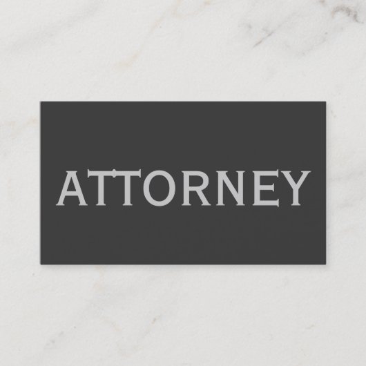 Trendy Cute Chic Plain Attorney Visitekaartje (Voorkant)