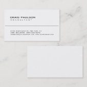 Trendy Cute Clean Black White Visitekaartje (Voorkant / Achterkant)