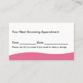 Trendy Cute Dog Grooming Business Cards Afsprakenkaartje (Achterkant)