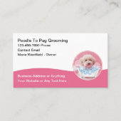 Trendy Cute Dog Grooming Business Cards Afsprakenkaartje (Voorkant)