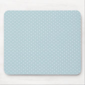 Trendy Cute Girly Blue Polka Dots Pattern Muismat (Voorkant)