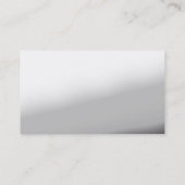 Trendy Cute Gray White Chic Visitekaartje (Achterkant)