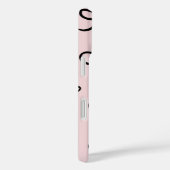 Trendy Cute Kleine Zwarte Strikken Roze Case-Mate iPhone Case (Achterkant / Rechts)