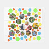 Trendy Cute Modern Butterflies Polka Dots Kinder Fleece Deken (Voorkant (Horizontaal))