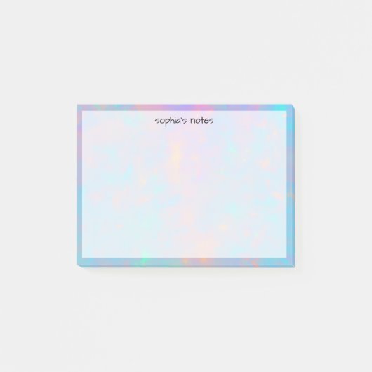 Trendy Cute Pastel Abstract Aangepast Post-it® Notes (Voorkant)