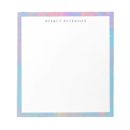 Trendy Cute Pastel Abstracte Rand Aangepast Notitieblok