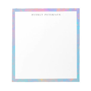 Trendy Cute Pastel Abstracte Rand Aangepast Notitieblok