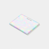 Trendy Cute Pastel Holografische Op maat Post-it® Notes (Schuin)
