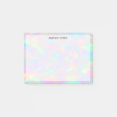 Trendy Cute Pastel Holographic Custom Post-it® Notes (Voorkant)