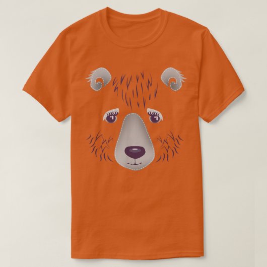 Trendy Cute Polar Beer Face T-shirt (Design voorkant)