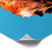 Trendy Cute Red Fox Head Poster (Hoek)