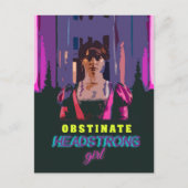 Trendy Cyberpunk Obstinate Headstrong Meisje Briefkaart (Voorkant)