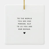 Trendy DAD Aangepaste Fotocollage Keramisch Ornament (Achterkant)