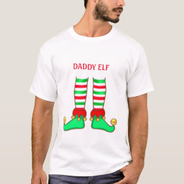 Trendy Dad Elf Kerstmis T-shirt