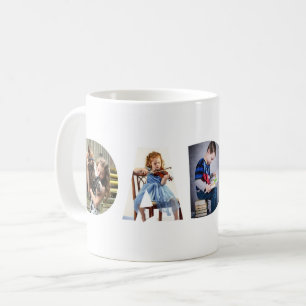 Trendy DAD Transparent Beste pap op 3 foto's Koffiemok