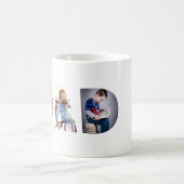 Trendy DAD Transparent Beste pap op 3 foto's Koffiemok (Center)