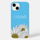 Trendy Daisies Floral Country Blue Case-Mate iPhone Case (Achterkant)
