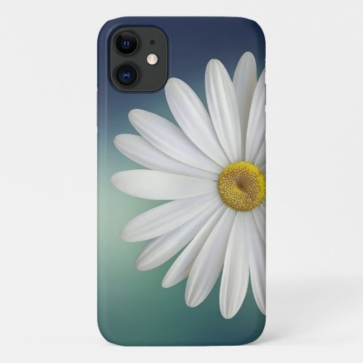 Trendy Daisy Floral Hoesje-Mate iPhone Case (Achterkant)