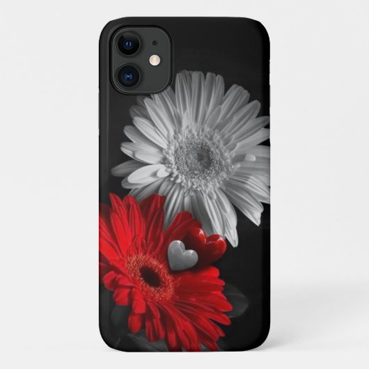 Trendy Daisy Floral Hoesje-Mate iPhone Case (Achterkant)