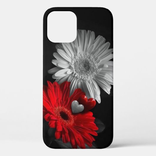 Trendy Daisy Floral Hoesje-Mate iPhone Case (Achterkant)