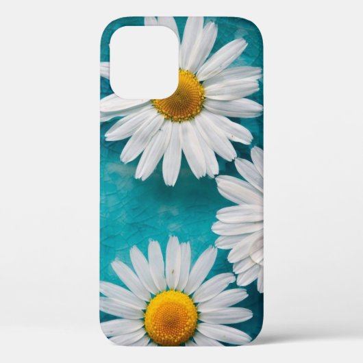 Trendy Daisy Floral Hoesje-Mate iPhone Case (Achterkant)
