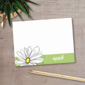 Trendy Daisy Floral Illustration - limoen en geel Post-it® Notes