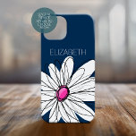 Trendy Daisy Floral Illustration - marvy roze iPhone 15 Case<br><div class="desc">Een zand en griezelig stuk van hipster. Je kunt een naam,  een monogram of een andere aangepaste tekst toevoegen. Als u de kunst rond moet bewegen,  klik op de aanpassingsknoop om veranderingen aan te brengen.</div>