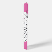 Trendy Daisy Floral Illustration - roze geel Case-Mate iPhone Case (Achterkant / Rechts)