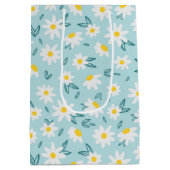 trendy daisy floral medium cadeauzakje (Achterkant)