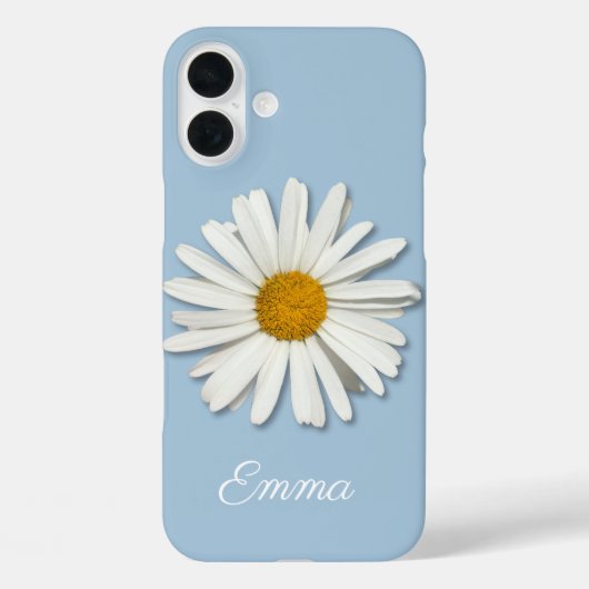 Trendy Daisy Flower Blossom - Floral Mode Blue Case-Mate iPhone Case (Achterkant)