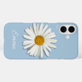 Trendy Daisy Flower Blossom - Floral Mode Blue Case-Mate iPhone Case (Achterkant (horizontaal))