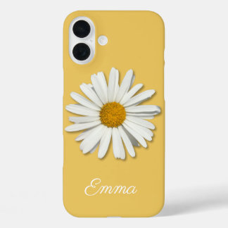 Trendy Daisy Flower Blossom Floral Mode iPhone 16 Plus Hoesje