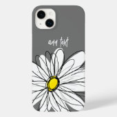 Trendy Daisy met grijs en geel Case-Mate iPhone Case (Achterkant)