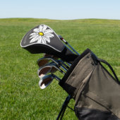 Trendy Daisy met grijs en geel Golfheadcover (Insitu)