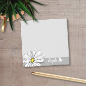 Trendy Daisy met grijs en geel Post-it® Notes