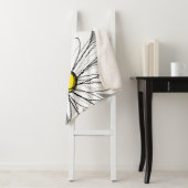 Trendy Daisy met grijs en geel Sherpa Deken (In situ)