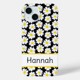 Trendy Daisy Pattern iPhone 15 Case