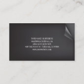 Trendy Damask Black en Pink Visitekaartje Custom (Achterkant)