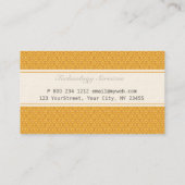 Trendy Damask Pattern Gewikkeld in een banner Visitekaartje (Achterkant)