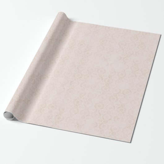 Trendy Damask Texture Pattern Wrapping Paper Roll Cadeaupapier (Uitgerold)