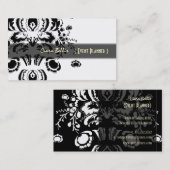 Trendy damast, visitekaartjes (Voorkant / Achterkant)