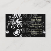 Trendy damast, visitekaartjes (Achterkant)